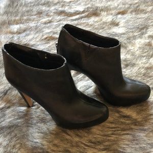 Sam Edelman Leather Zip Back High Heel Bootie